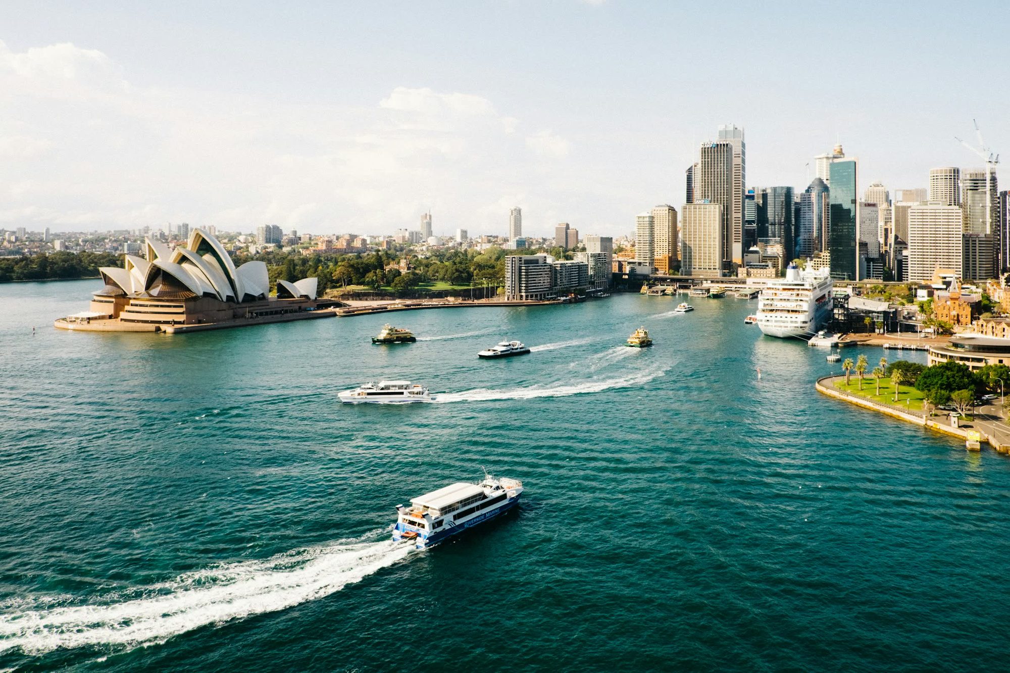 Sydney Harbour at dusk